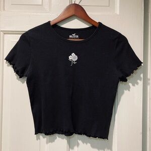 Hollister Black Crop Top